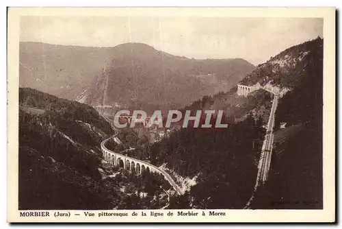 Ansichtskarte AK Morbier vue pittoresque de la ligne de Morbier a Morez