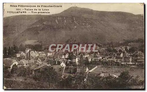 Cartes postales Vallee de la Loue Vuillafans Vue generale