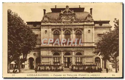 Ansichtskarte AK Lons le Saunier Facade du Theatre