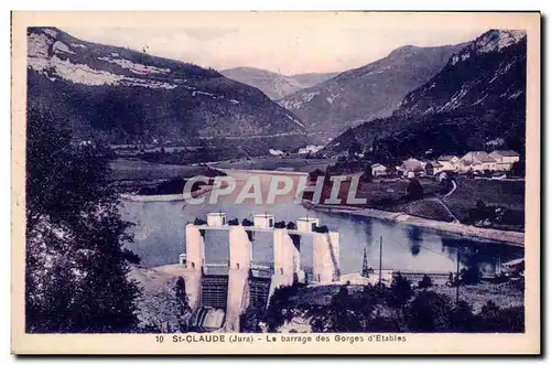 Ansichtskarte AK St Claude Le barrage des Gorges d Etables