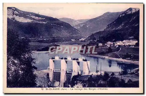 Cartes postales St Claude Le barrage des Gorges d Etables