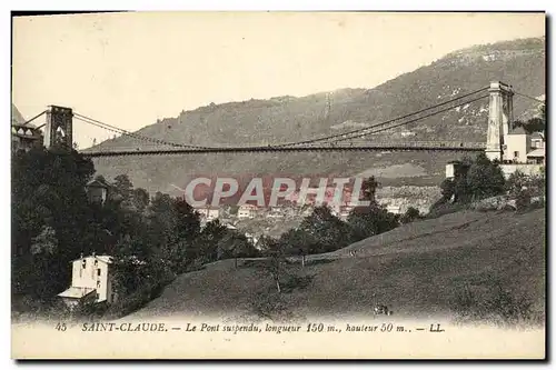 Cartes postales Saint Claude Le Pont suspendu