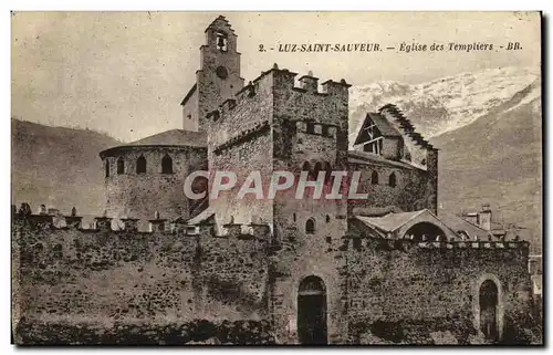 Cartes postales Luz Saint Sauveur Eglise des Templiers