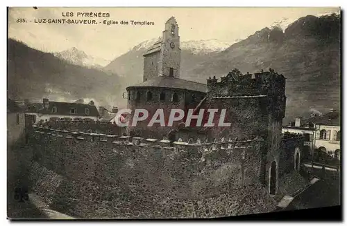 Cartes postales Luz Saint Sauveur Eglise des Templiers