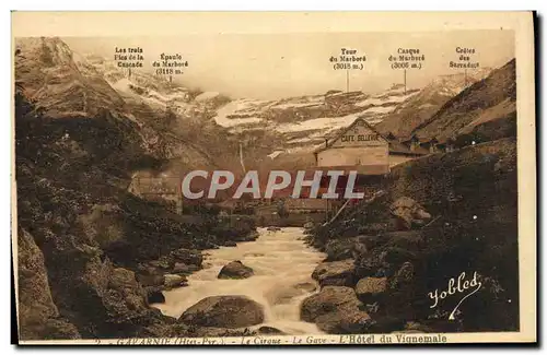 Cartes postales Gavarnie Le cirque Le Gave L hotel de Vignemale