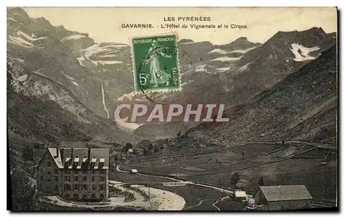 Cartes postales Gavarnie L Hotel du Vignemale et le Cirque