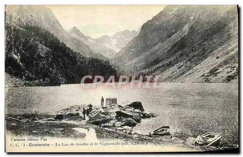 Cartes postales Cauterets Le Lac de Gaube et le Vigemale