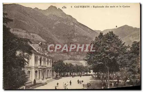 Ansichtskarte AK Cauterets Esplanade des oeufs et le Casino