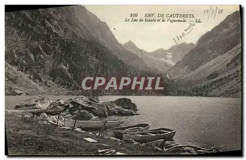 Cartes postales Environs de Cauterets La Lac Gaube et le Vignemale