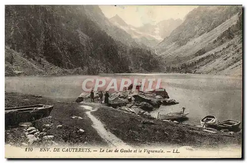 Cartes postales Environs de Cauterets La Lac Gaube et le Vignemale