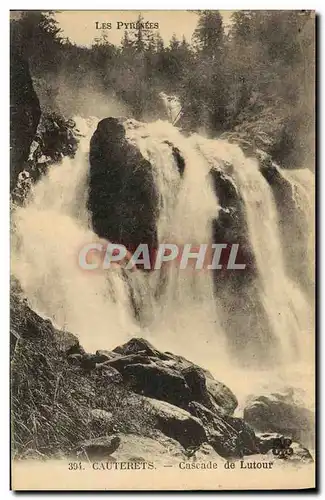 Ansichtskarte AK Cauterets Cascade de Lutour