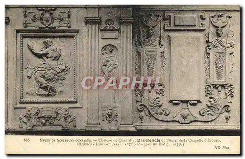 Ansichtskarte AK Chateau de Chantilly Bas Reliefs de L Autel de la Chapelle d Ecouen