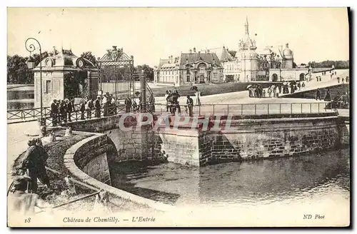 Cartes postales Chateau de Chantilly L entree