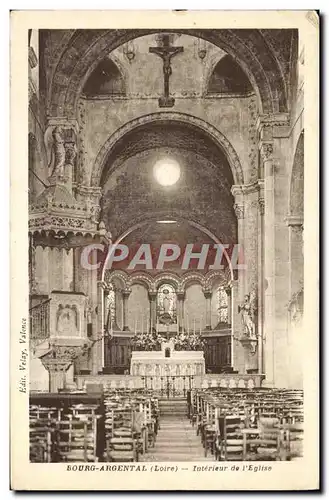 Cartes postales Bourg Argental Interieur de L Eglise