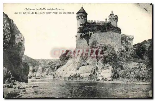 Cartes postales Chateau de St Priest la Roche sur les bords de la Loire Environs de Roanne
