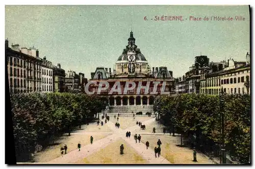 Cartes postales St Etienne Entree Place de L Hotel de Ville
