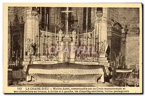 Cartes postales La Chaise Dieu Maitre autel