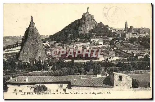 Ansichtskarte AK Le Puy la Cathedrale Les Rochers Corneille et Aiguille