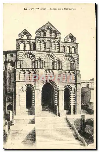 Ansichtskarte AK Le Puy Facade de la Cathedrale