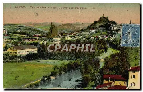 Cartes postales Le Puy Vue Generale Prise Du Rocher d Espaly