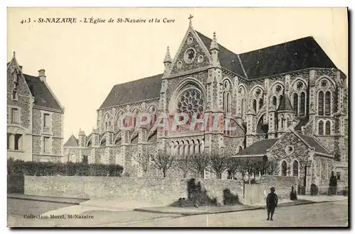 Ansichtskarte AK De St Nazaire Eglise L Eglise de St Nazaire et la Cure