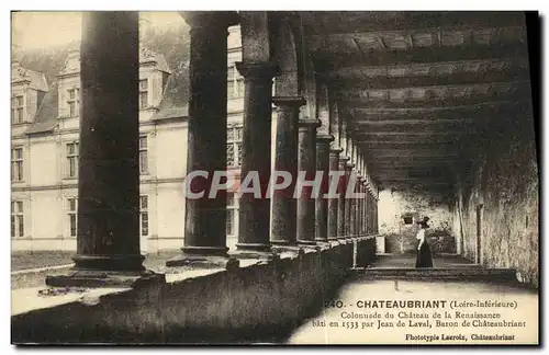 Cartes postales Chateaubriant Colonnade du chateau de la Renaissance