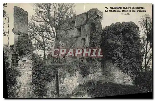 Ansichtskarte AK Clisson Le Chateau Ruines du Donjon