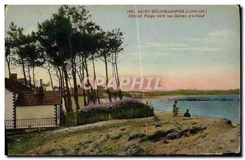 Cartes postales Saint Brevin les Pins Cote et Plage Vers les Dunes d amour