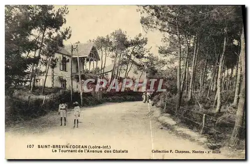 Cartes postales Saint Brevin l Ocean Le tournant de l avenue des chalets