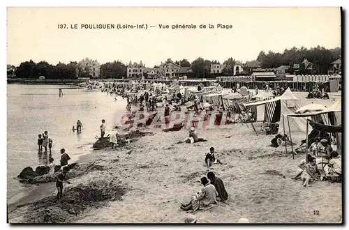 Cartes postales Le Pouliguen Vue Generale de la Plage