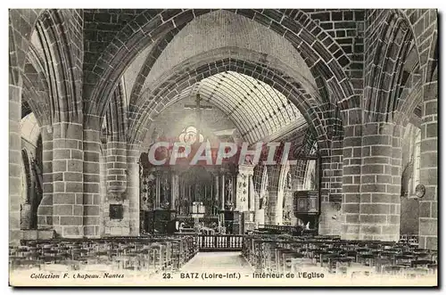 Ansichtskarte AK Batz Interieur de L Eglise