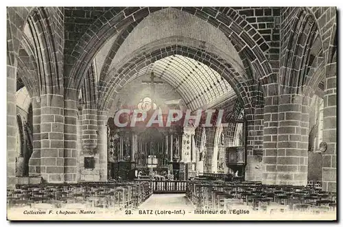 Cartes postales Batz Interieur de L Eglise