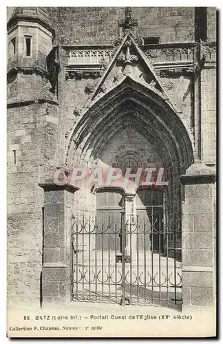 Cartes postales Batz Portail Ouest de L Eglise