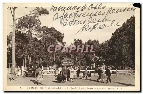 Cartes postales La Baule les Pins Le Rond point de l entree du parc des Dryades