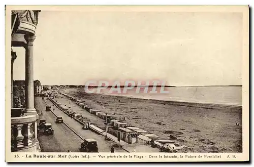 Cartes postales La Baule sur Mer Vue Generale de la Plage Dans le lointain La pointe de Pornichet