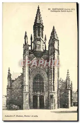 Cartes postales Guerande Collegiale Saint Aubin