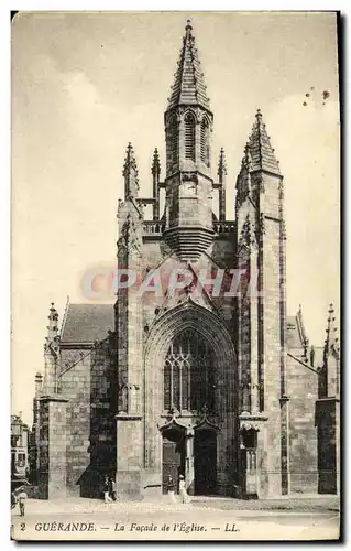 Ansichtskarte AK Guerande La Facade de L Eglise