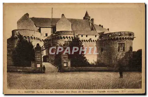 Ansichtskarte AK Nantes Le Chateau des Ducs de Bretagne