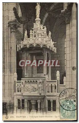 Ansichtskarte AK Nantes Basilique Saint Nicolas La chaire