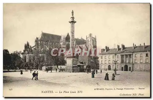 Ansichtskarte AK Nantes La Place Louis XVI