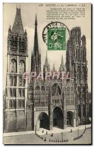 Cartes postales Rouen La Cathedrale