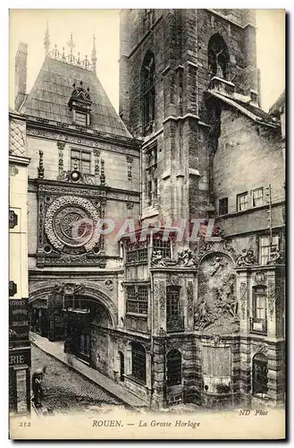 Cartes postales Rouen La Grosse Horloge