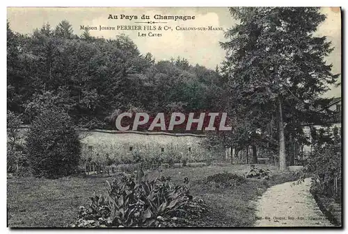 Cartes postales Champagne Maison Joseph perrier Chalons sur Marne Les caves