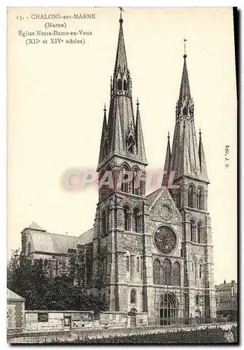 Cartes postales Chalons sur Marne Eglise Notre Dame en Vaux