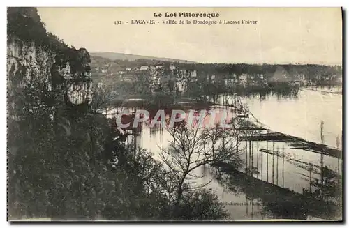 Cartes postales Lacave Vallee de la Dordogne a Lacave l hiver