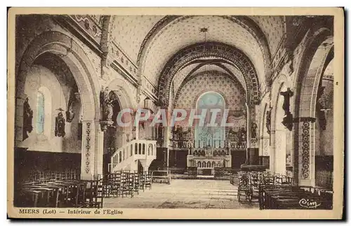 Cartes postales Miers Interieur de L eglise