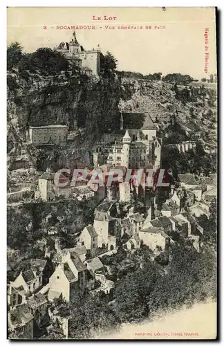 Cartes postales Rocamadour Vue Generale De face