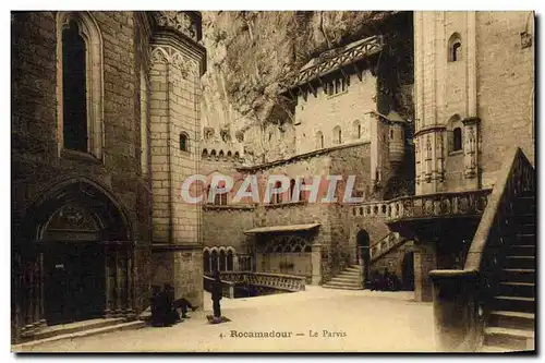 Cartes postales Rocamadour Le Parvis