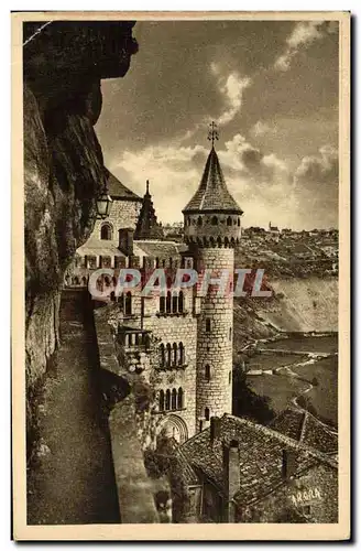 Ansichtskarte AK Rocamadour Le chemin de ronde
