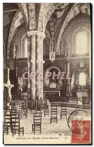 Ansichtskarte AK Rocamadour Interieur de L Eglise Saint Sauveur